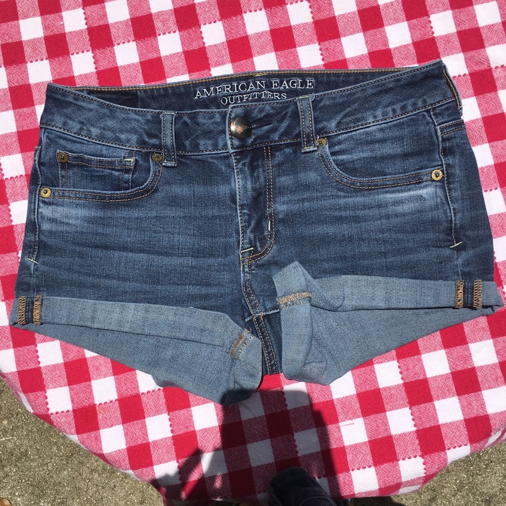 American Eagle Outfitters shortie denim shorts